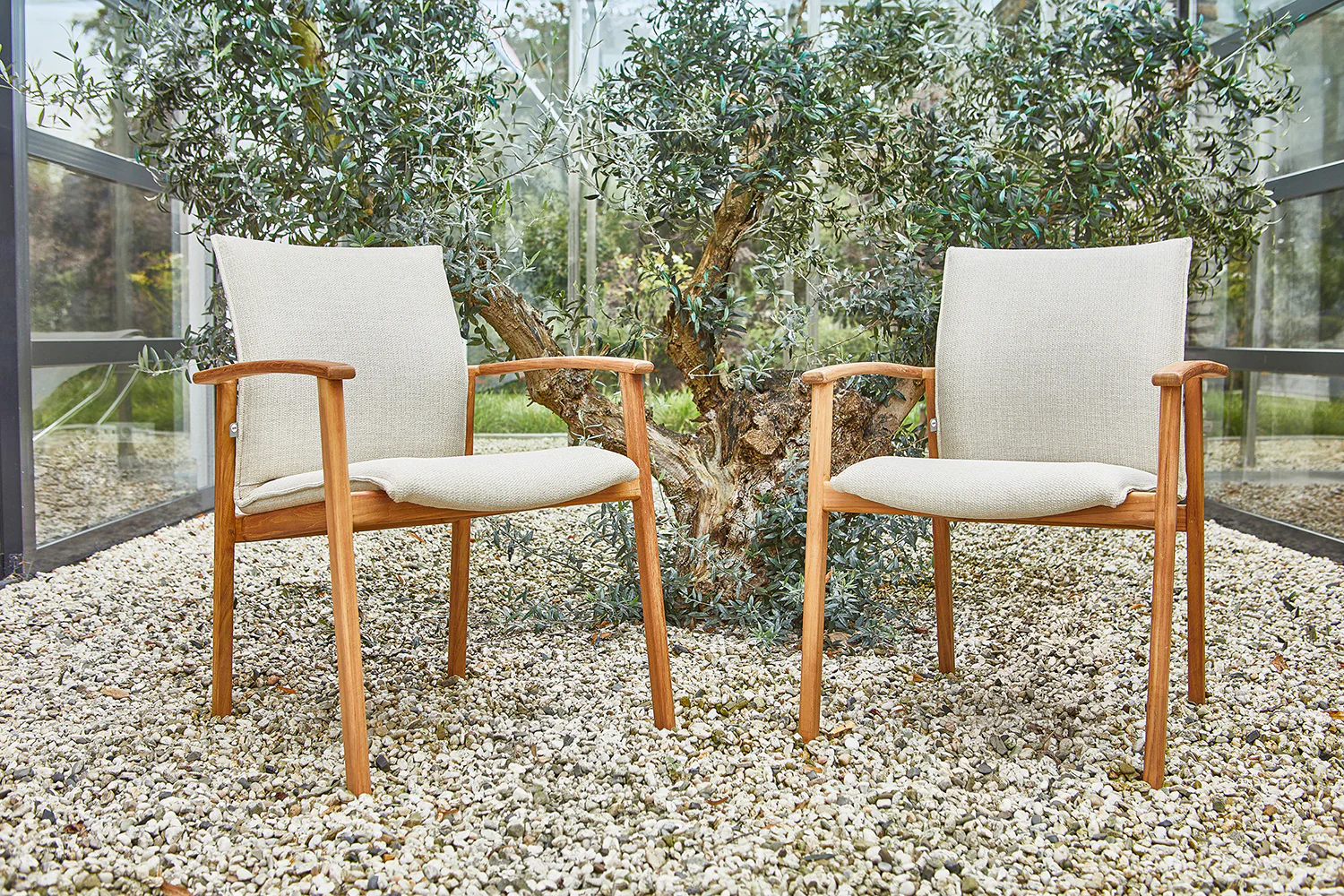 Florine tuinstoel | Teak Frame | - Image 4