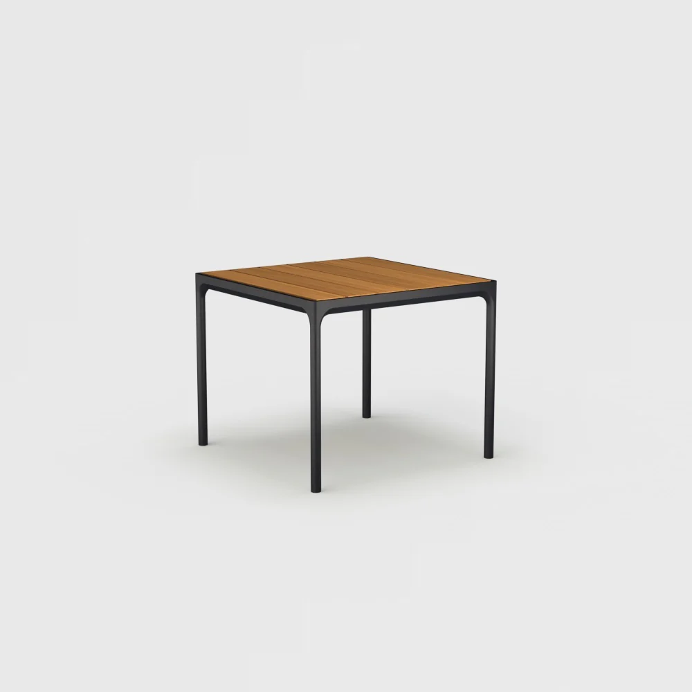 Four tuintafel | 210 x 90 | Zwart frame & bamboo blad - Image 4