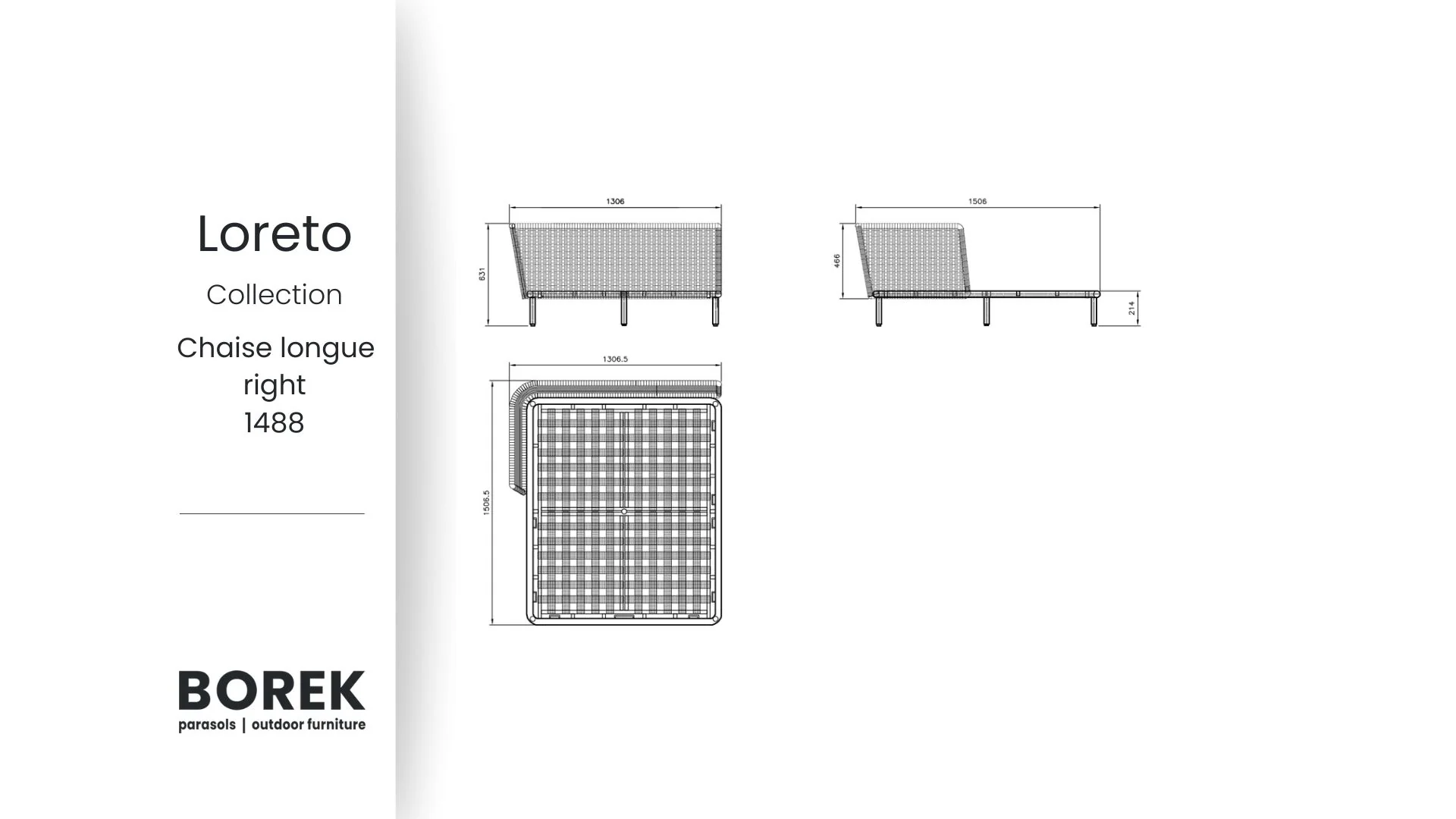 Borek | Loreto | Chaise Longue | - Image 5