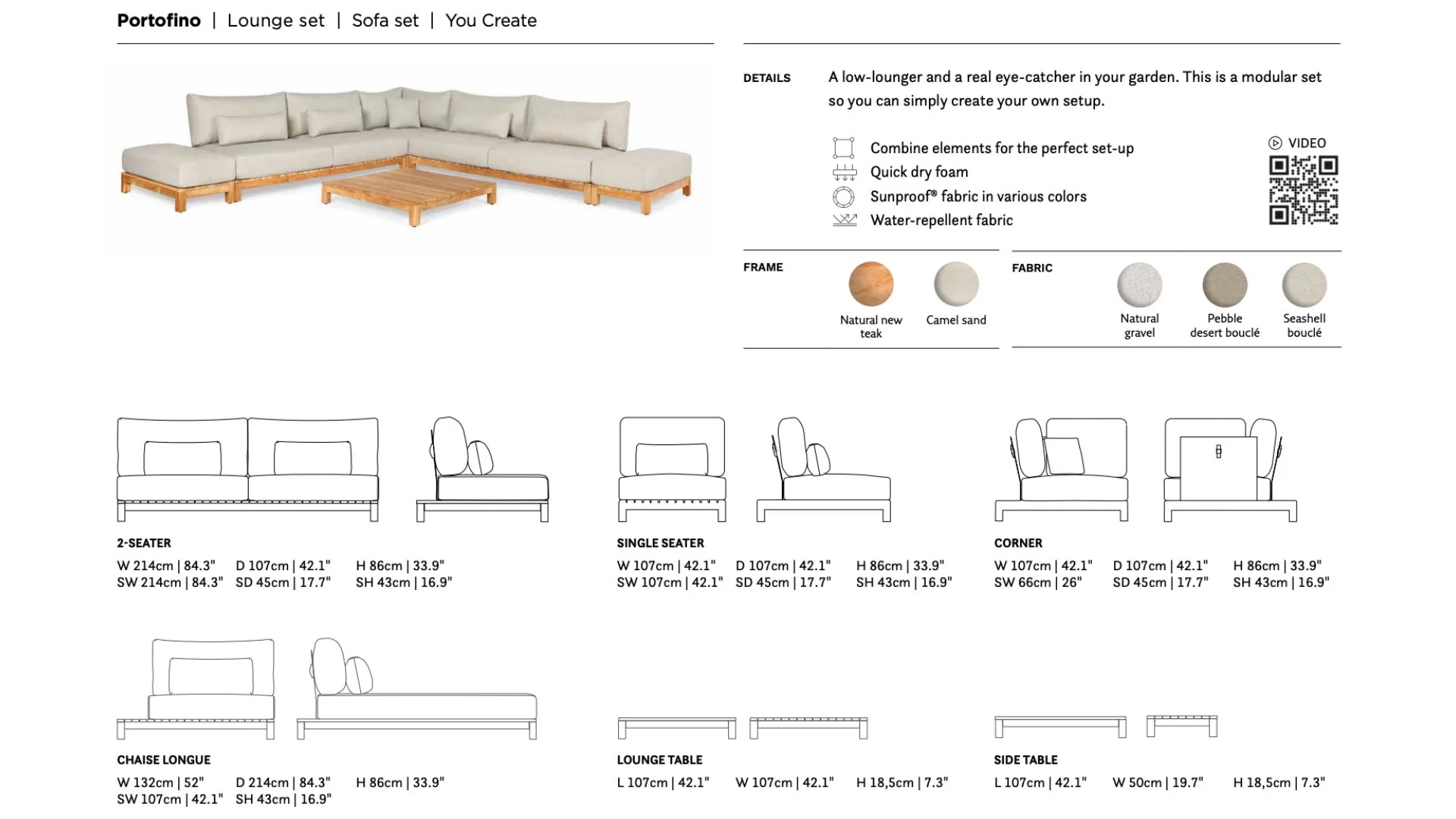 Suns | Portofino | Loungeset | Kleine Hoekopstelling | - Image 7