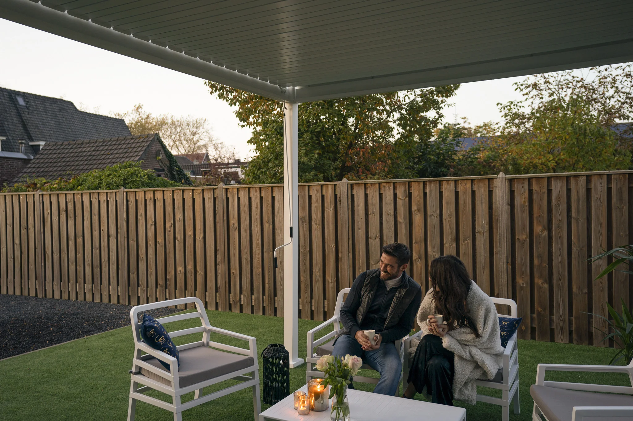 Rota | Terrasoverkapping | Mat Grijs | 300x600x250cm - Image 2