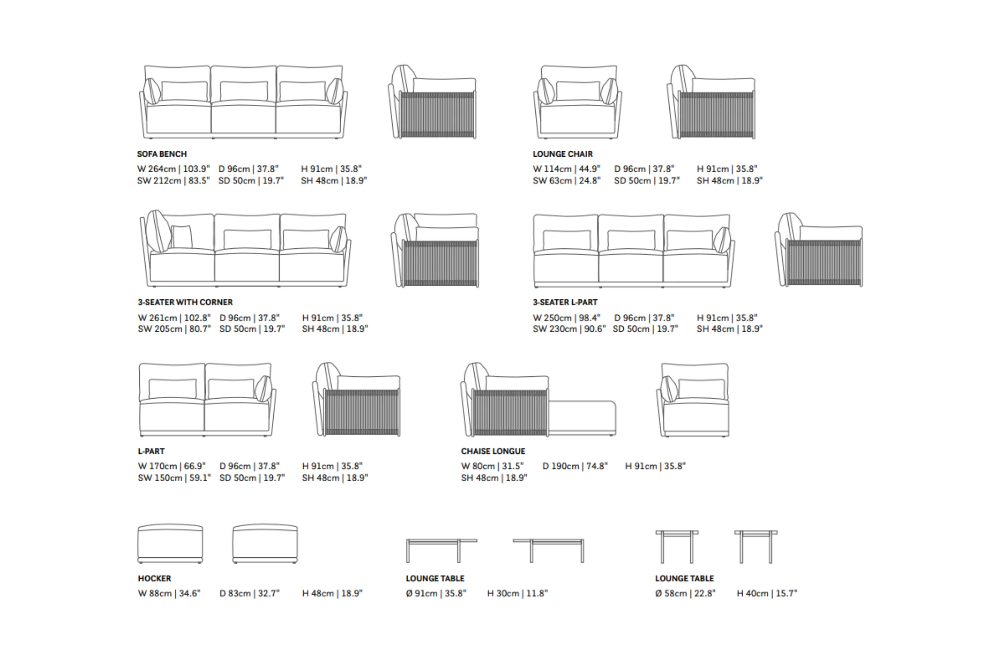 Sorrento Loungeset | Sofa Set | - Image 6