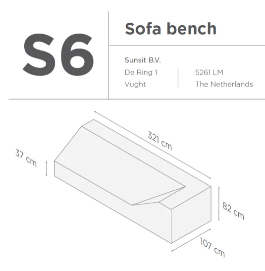 Suns | Beschermhoes voor loungebank | Grijs | S6