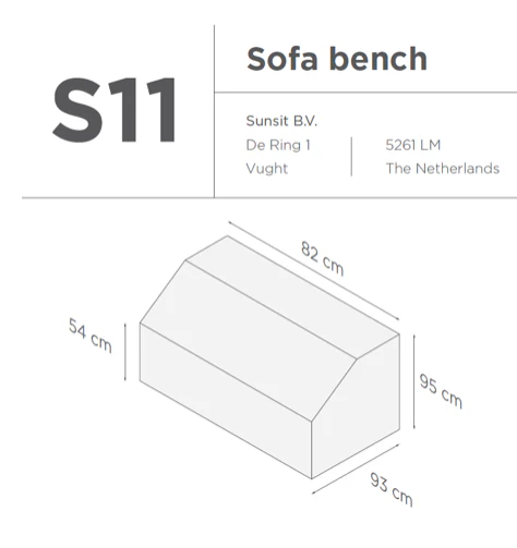Suns | Beschermhoes voor loungestoel | Grijs | S11