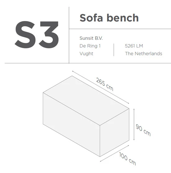 Suns |  Beschermhoes | Sofa Set | s1-3