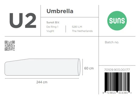 Suns | Beschermhoes voor Parasol | U2