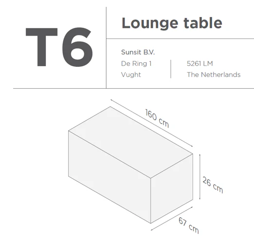 Suns | Beschermhoes voor Loungetafel | T4-T5-T6 - Image 3
