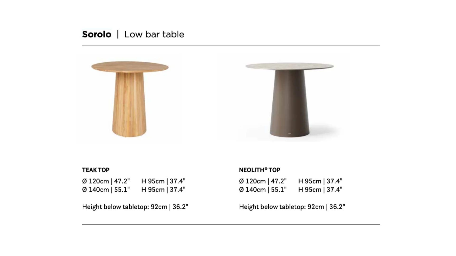 Suns | Sorolo | Lage Bar Tafel | - Image 8