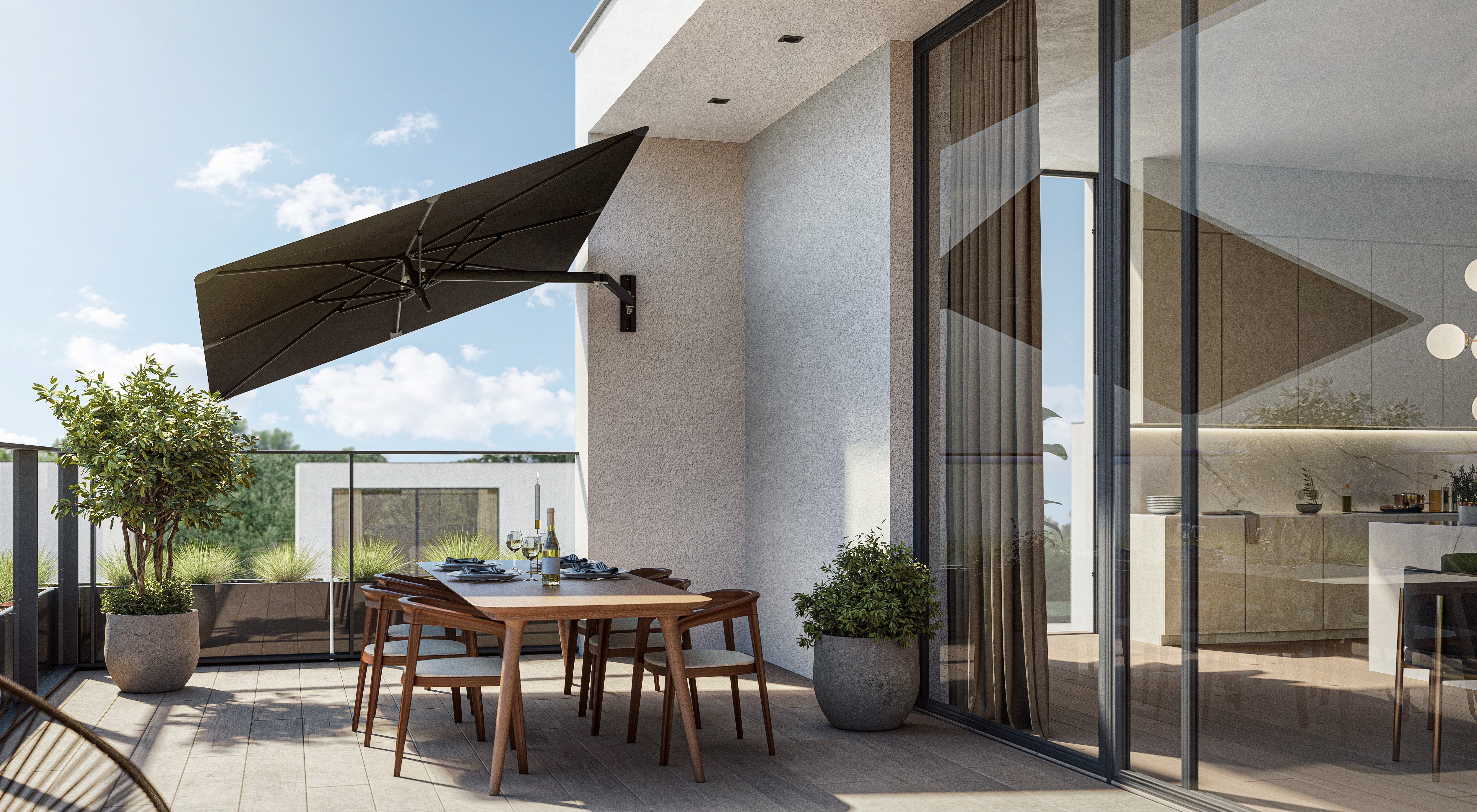 Umbrosa | Paraflex | Wand Parasol | Vierkant | - Image 32
