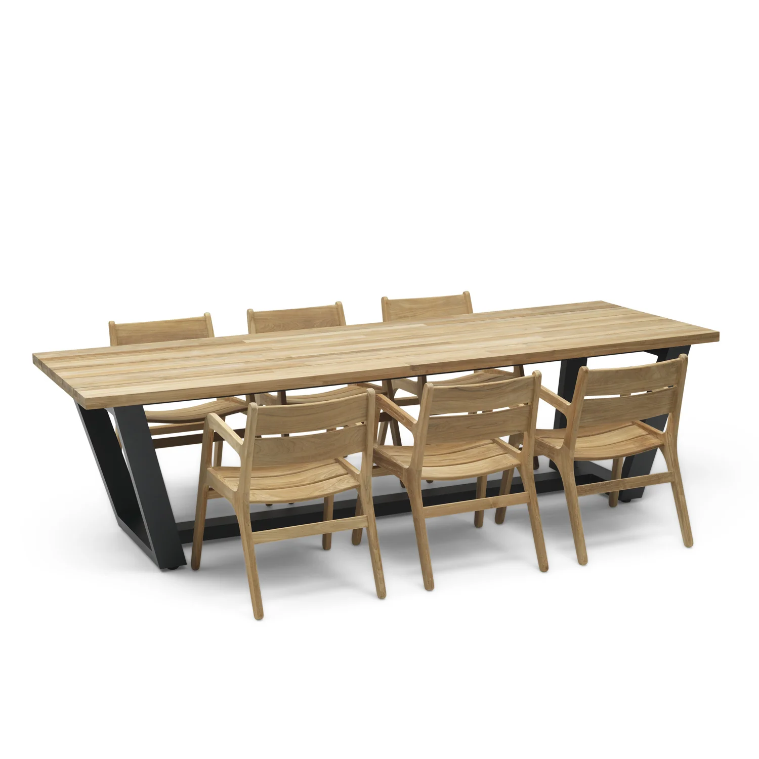 George Tafel | Teakhout & Aluminium | 280 cm - Image 5